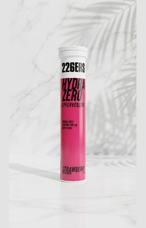 Pastilles efervescents 226ERS Hydra Zero amb sals sense sucre per hidratar-se durant la ruta
