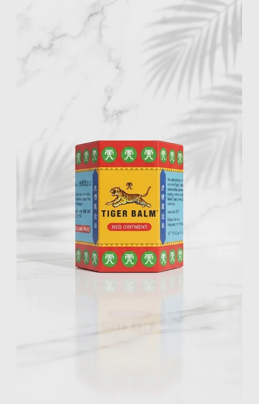 Bàlsam Tiger Balm Red de 30 grams amb càmfora i mentol per al cansament muscular després de la ruta